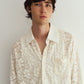 over lace shirt/white