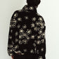 flower boa fleece(unisex)/black
