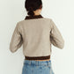 jacquard polo knit/brown