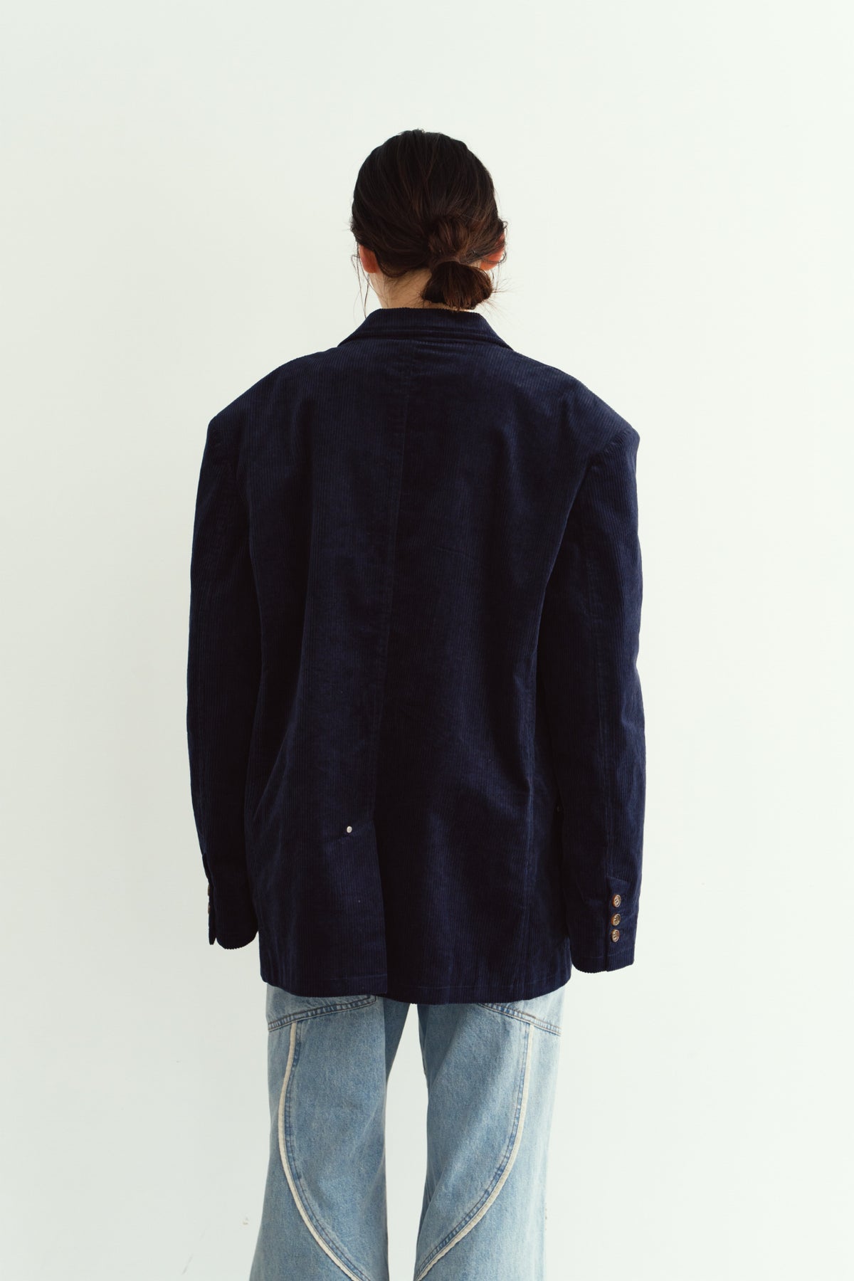curve utility jacket(unisex)/navy