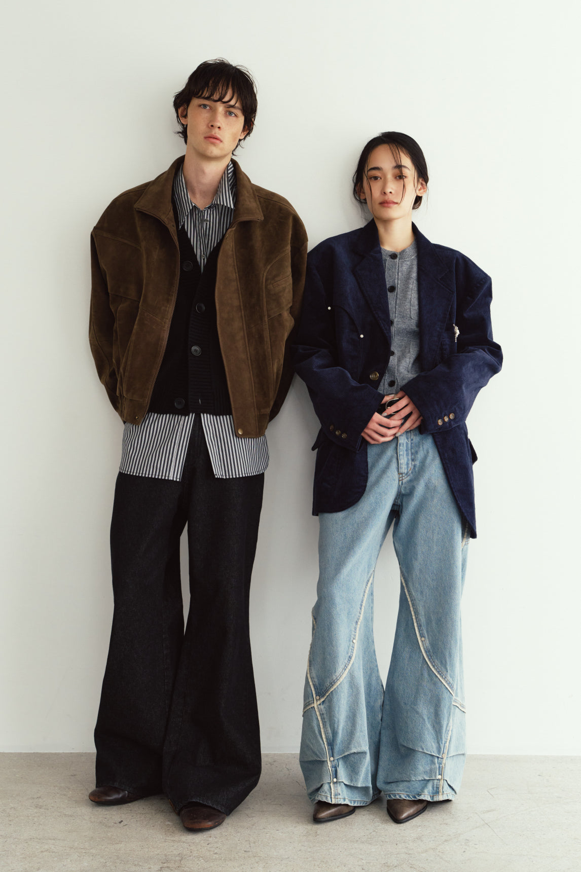 curve utility jacket(unisex)/navy