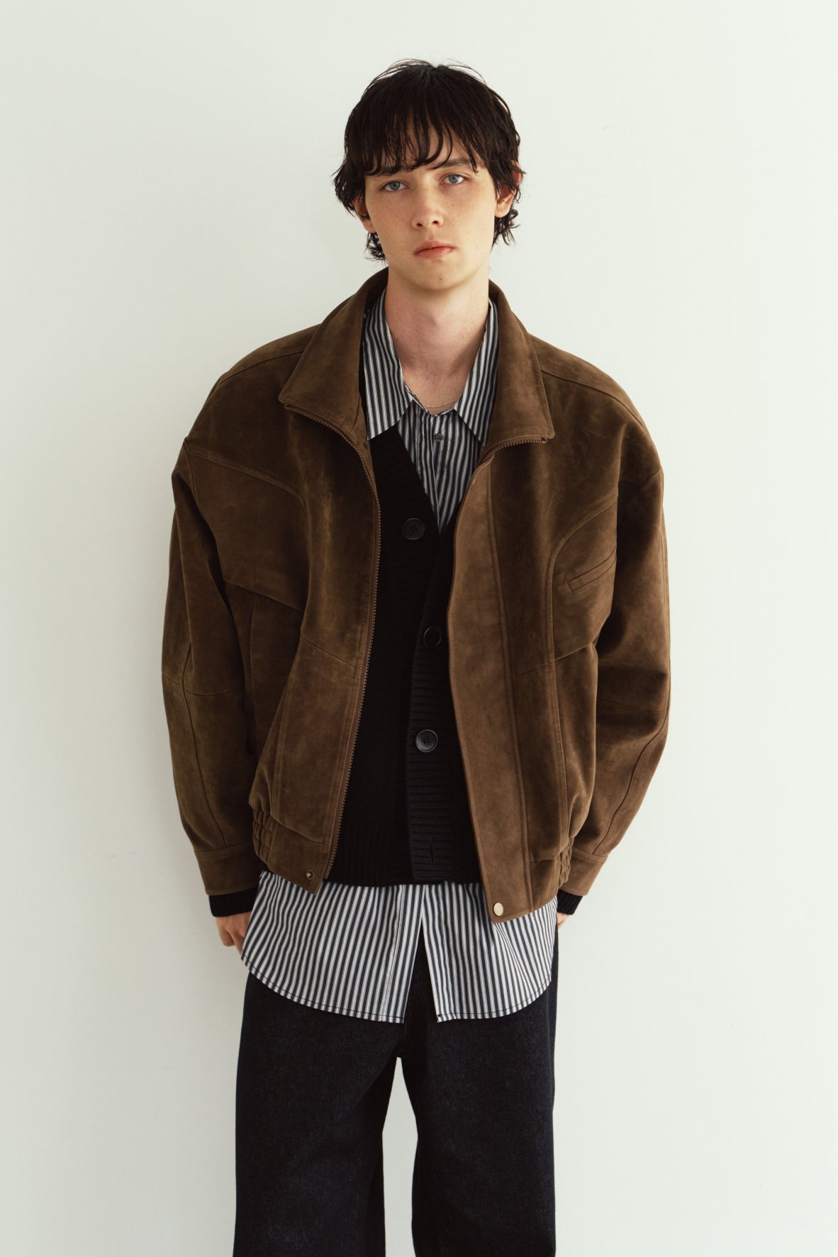 suede blouson(unisex)/brown