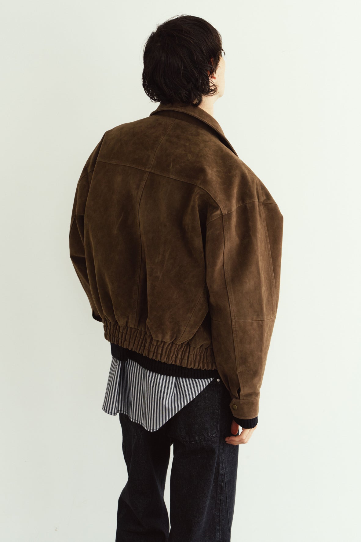 suede blouson(unisex)/brown