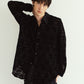 over lace shirt/black