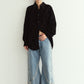 over lace shirt/black
