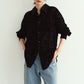 over lace shirt/black