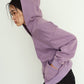 studded hoodie top/purple