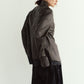 raw edge shirt/leather