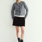 damaged pocket knit/gray
