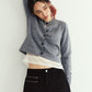 damaged pocket knit/gray