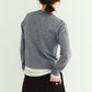 damaged pocket knit/gray