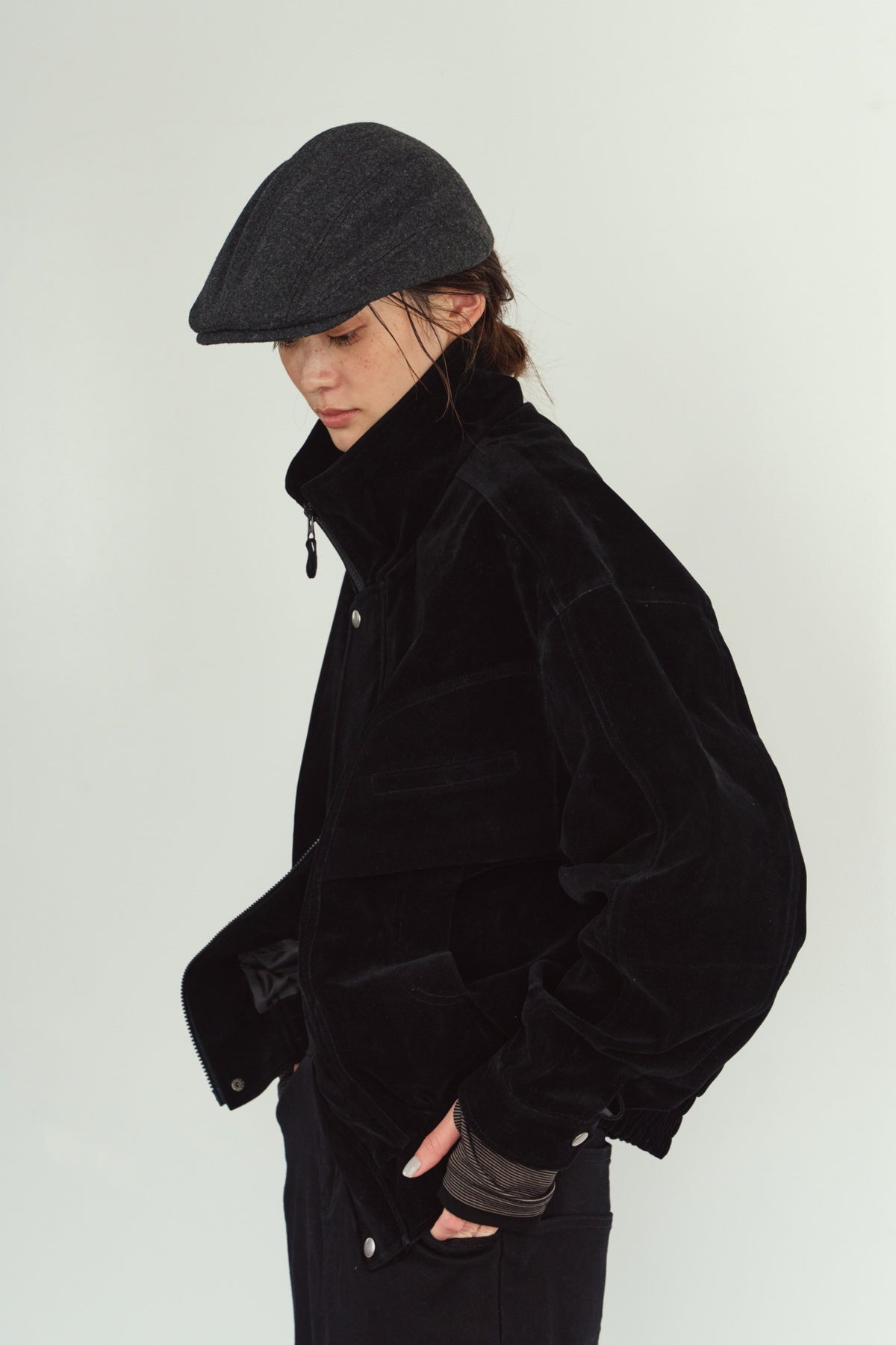 wool hunting cap/2color