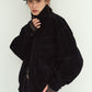 suede blouson(unisex)/black