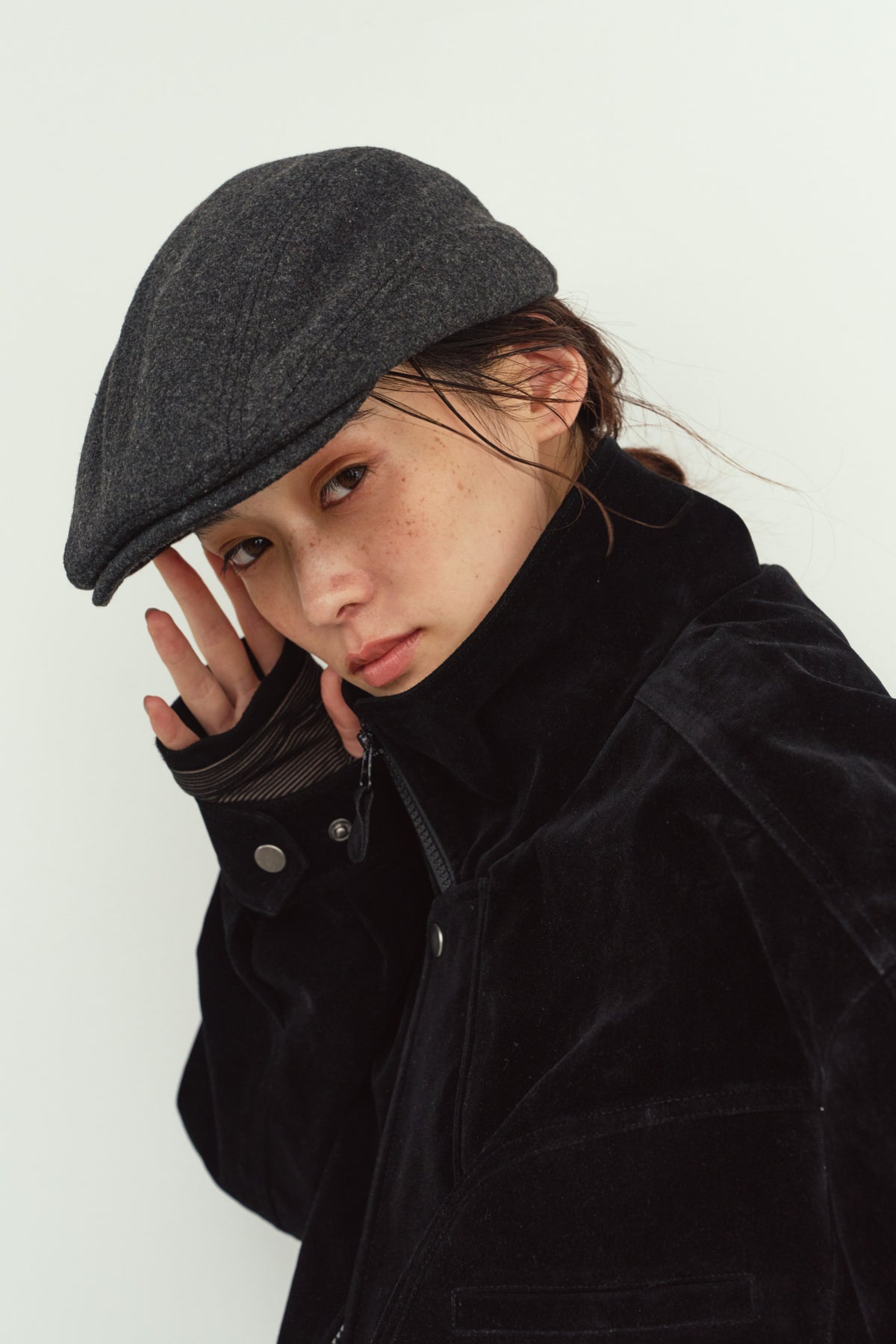 wool hunting cap/2color