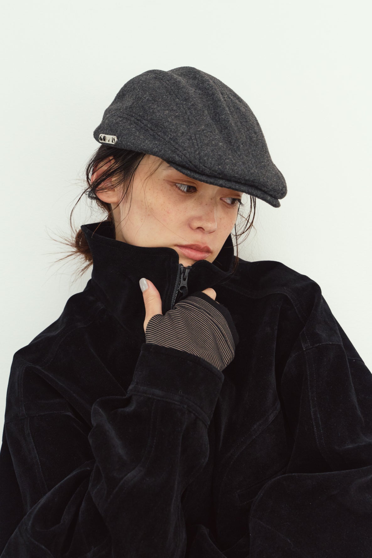 wool hunting cap/2color