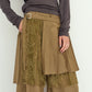 pleated skirt pants/beige