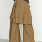 pleated skirt pants/beige