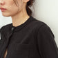 damaged pocket knit/black
