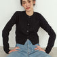 damaged pocket knit/black