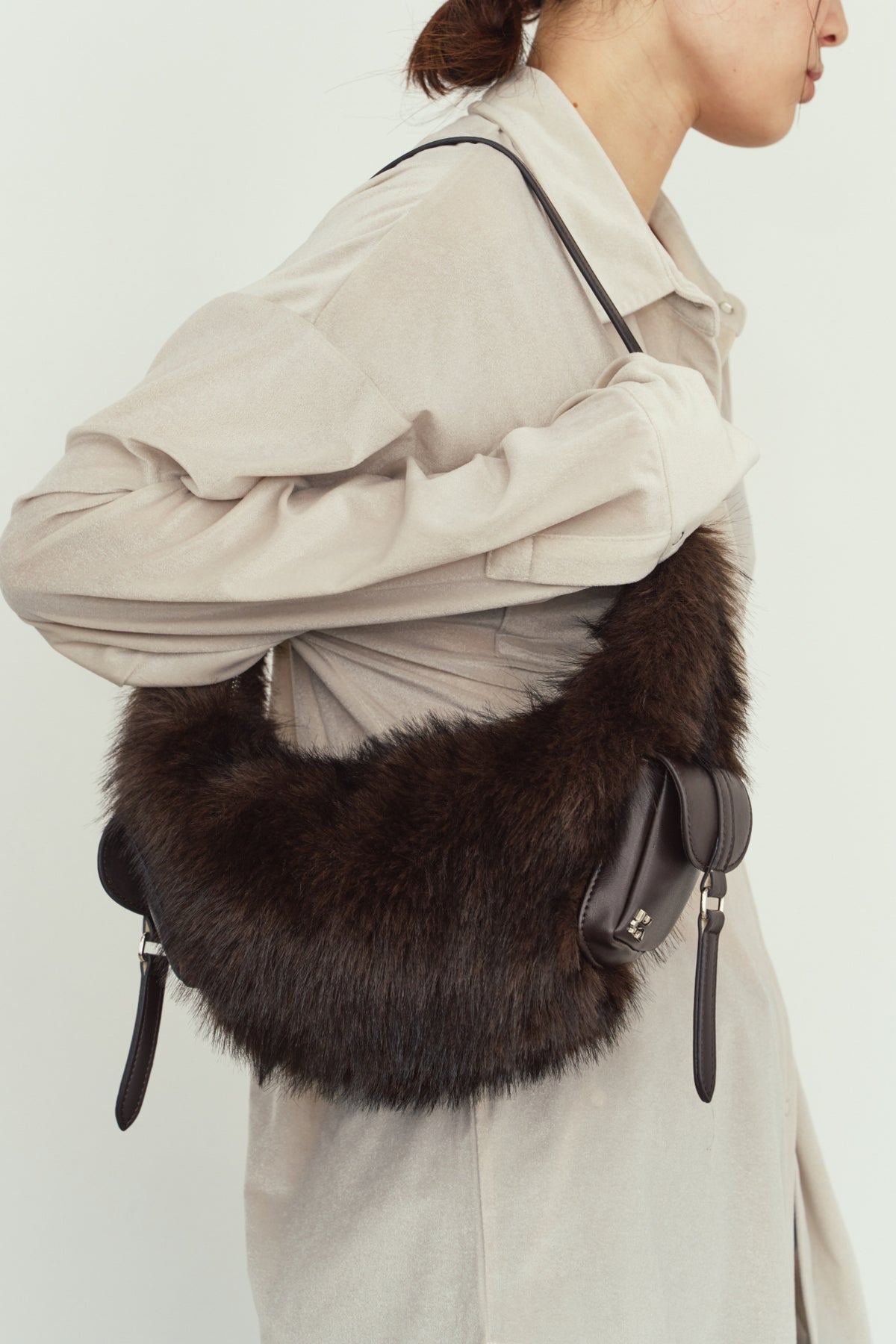 fur bag/2color