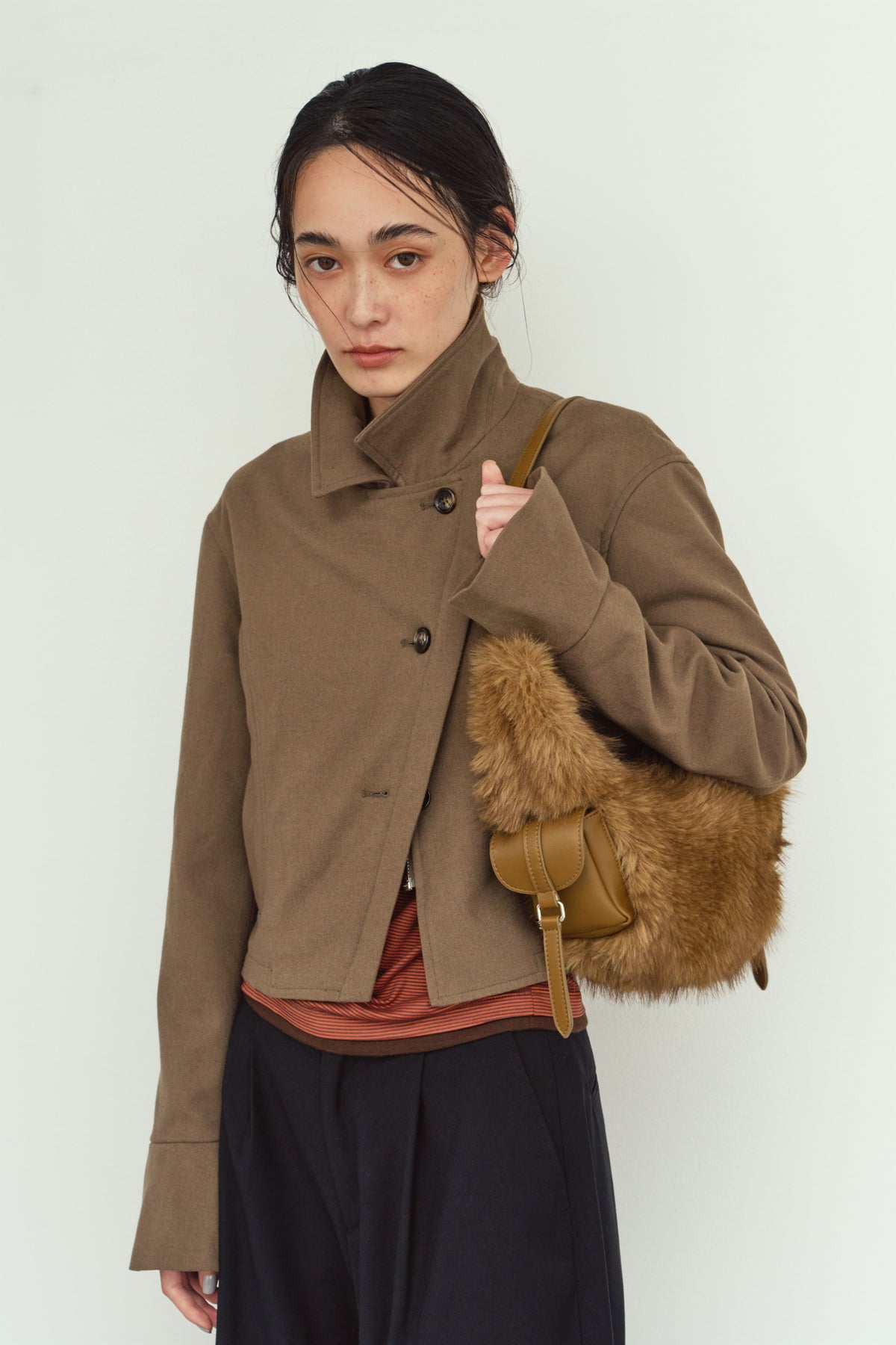 fur bag/2color