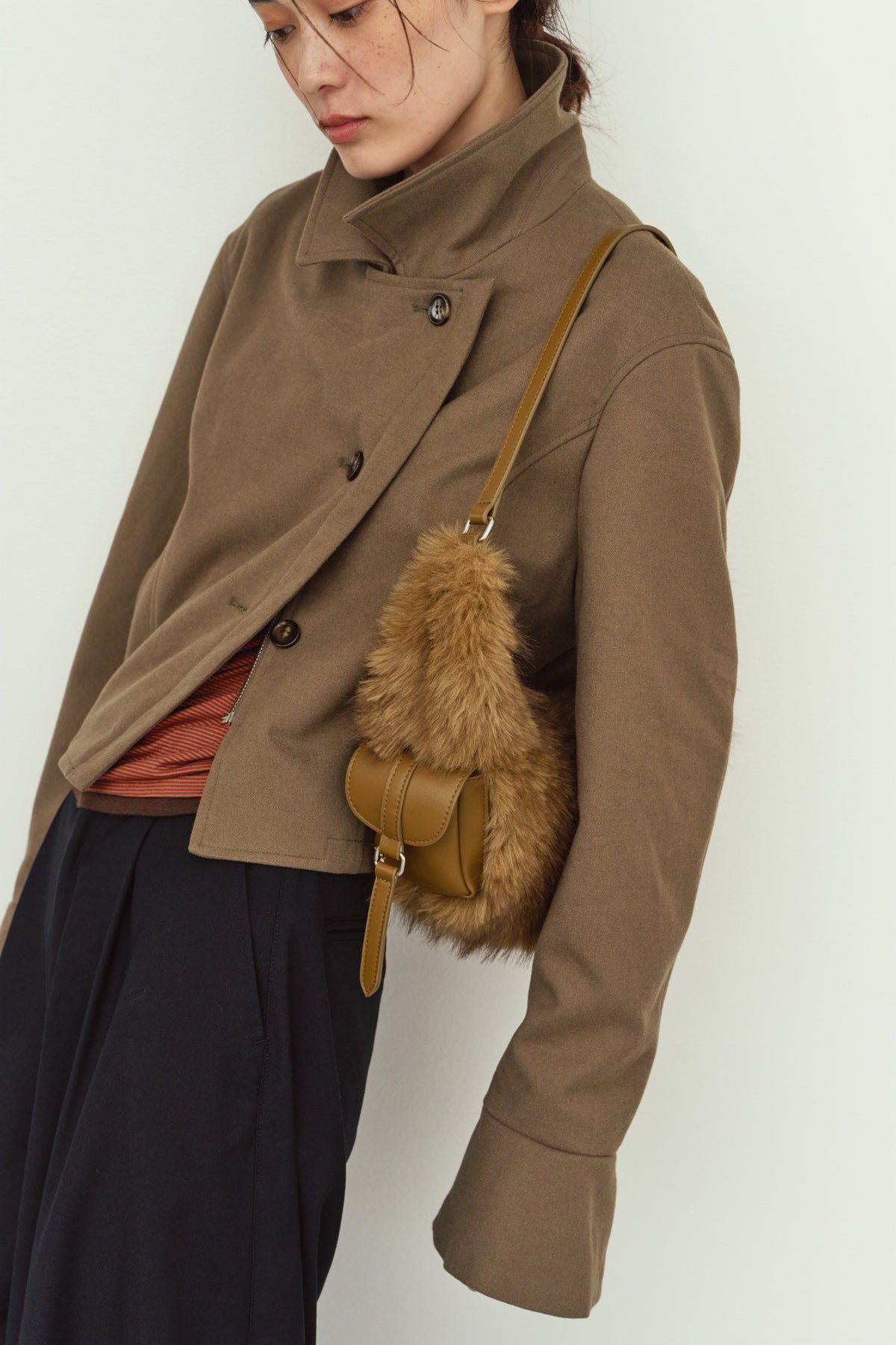 fur bag/2color