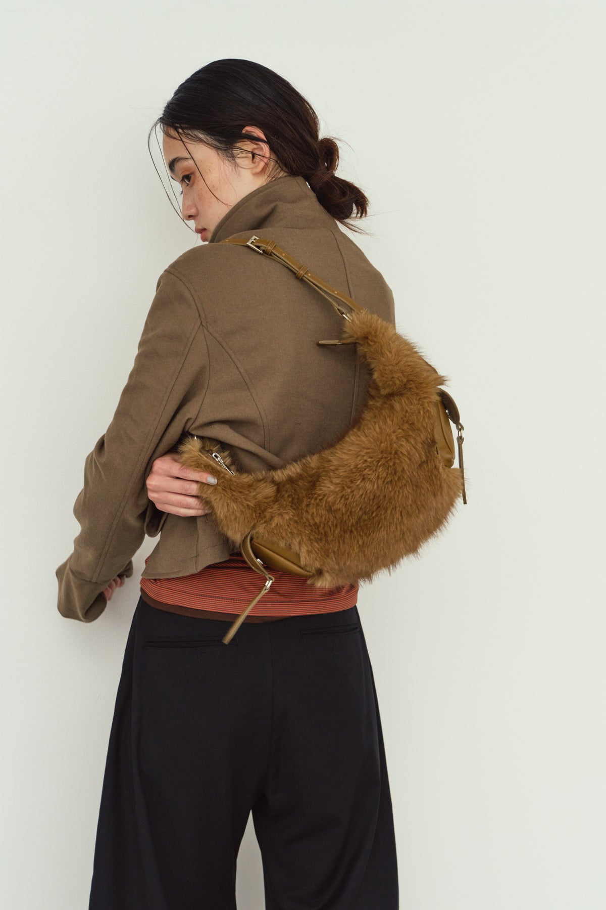 fur bag/2color