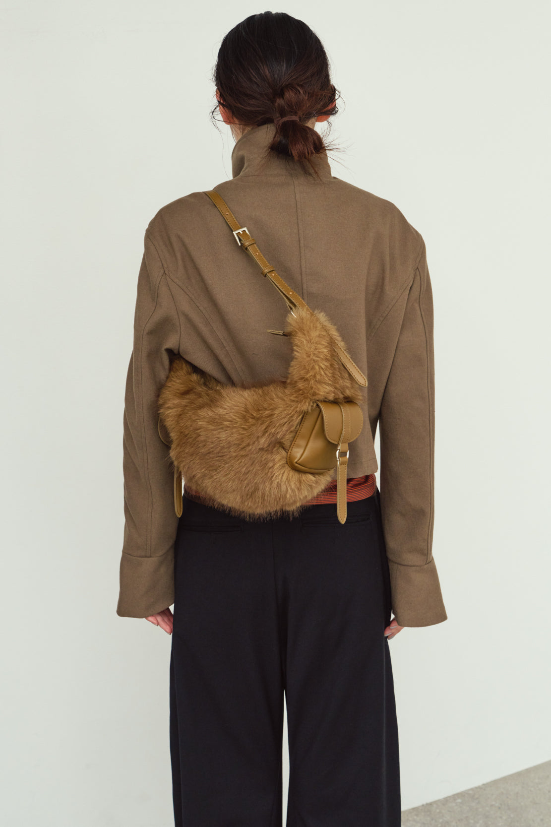 fur bag/2color