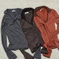 u-neck slim top/black