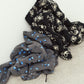 flower boa fleece(unisex)/black