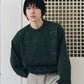 message sweatshirt(unisex)/green