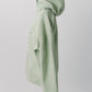 curved zip boa hoodie(unisex)/mint