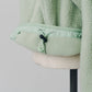 curved zip boa hoodie(unisex)/mint