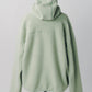 curved zip boa hoodie(unisex)/mint