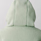 curved zip boa hoodie(unisex)/mint