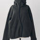 curved zip boa hoodie(unisex)/gray
