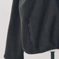 curved zip boa hoodie(unisex)/gray