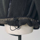 curved zip boa hoodie(unisex)/gray