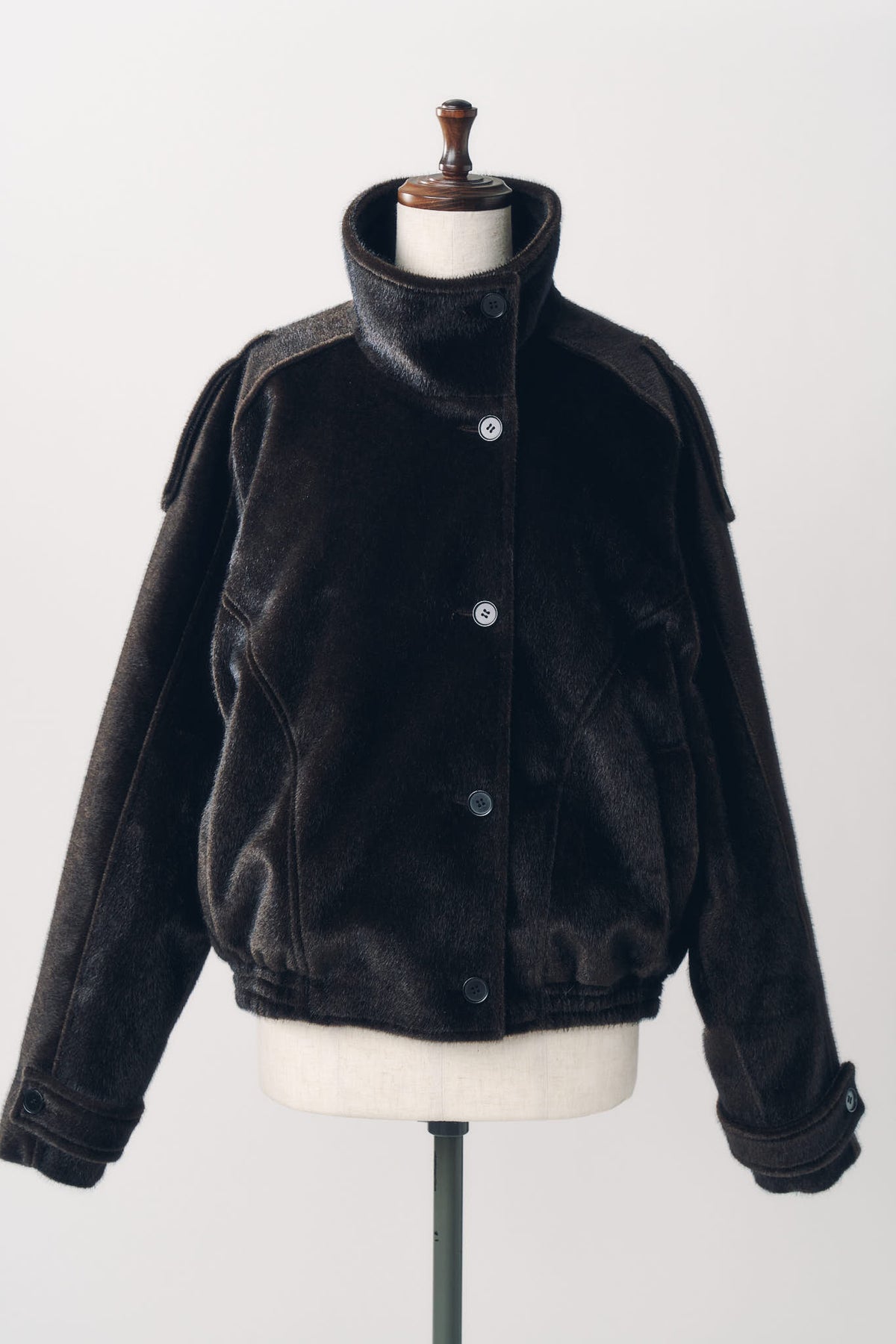 pony-like blouson(unisex)/darkbrown