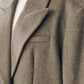 single-breasted long coat/beige