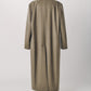 single-breasted long coat/beige
