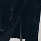 2way draped velour dress/black
