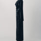 2way draped velour dress/black