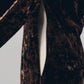 2way draped velour dress/brown