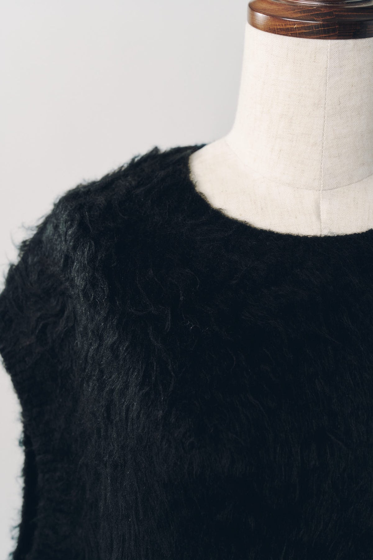 argyle knit vest/black