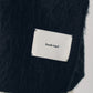 argyle knit vest/black