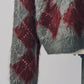 argyle knit(unisex)/red