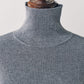 frill high neck knit/gray