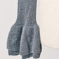 frill high neck knit/gray