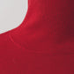 frill high neck knit/red